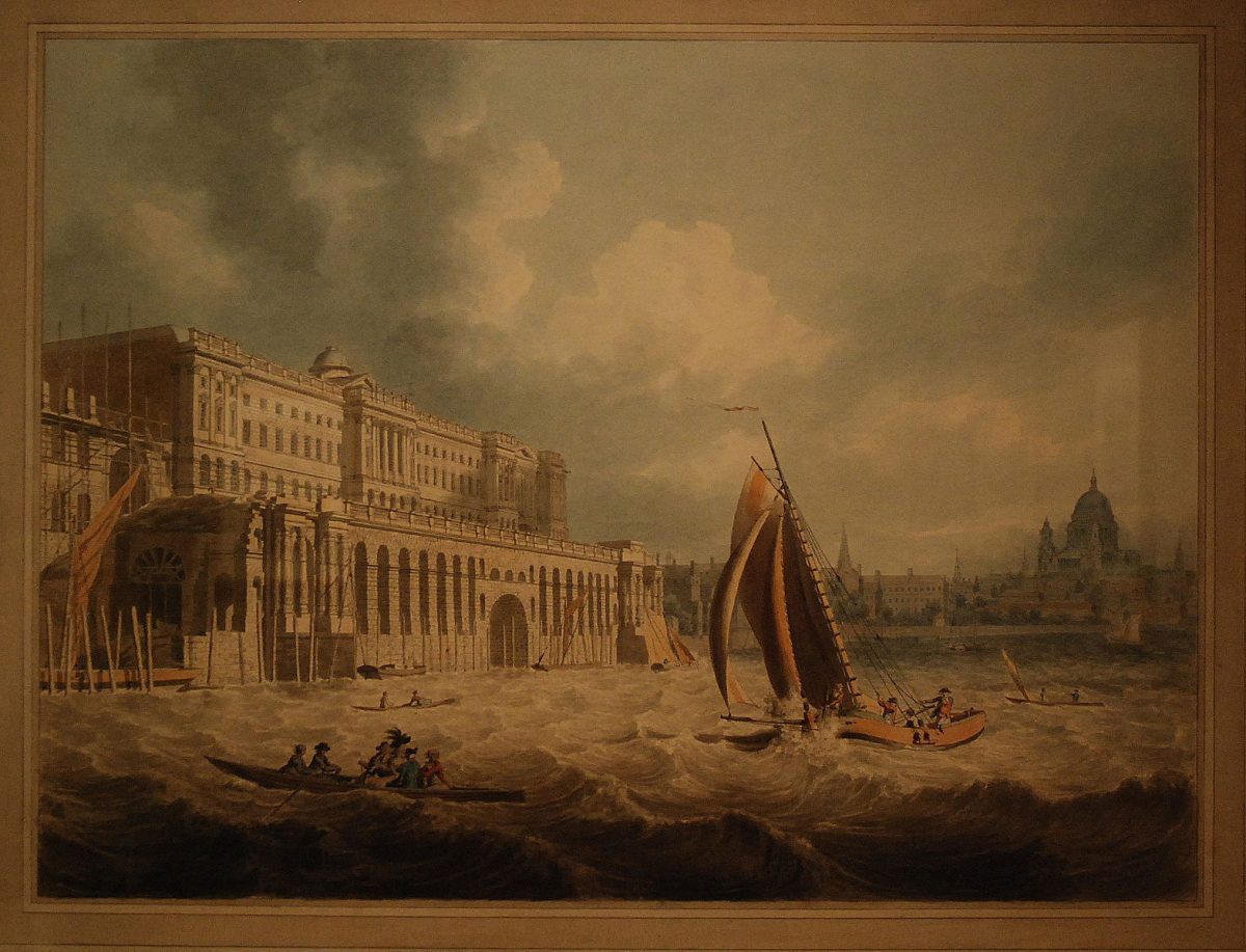 A painting of Somerset House by Edward Dayes in 1788, from the collection of the Courtauld Gallery, the LSA's new neighbours